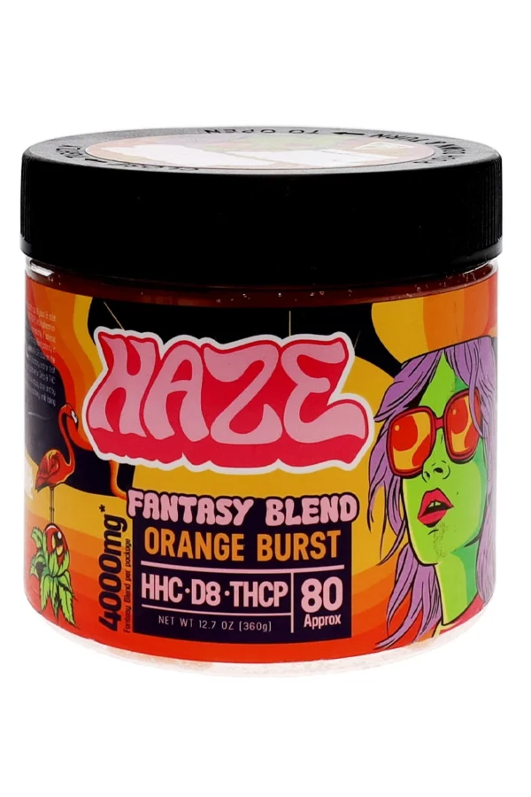 Orange Burst Haze Fantasy Blend Gummies 4000mg
