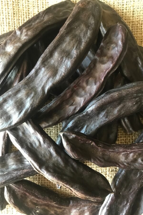 Organic Carob Bars, Carob Pods, Locust Bean, Natural, Healthy Food, Gluten Free, Vegan, Caffeine Free - Free Shipping-300 Gr
