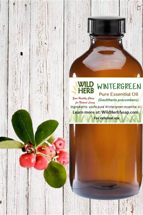 Organic Wintergreen Pure Essential Oil | Uncut, Full Strength, Distiller Direct Fast Free Shipping Wholesale Pricing + Bulk Sizes