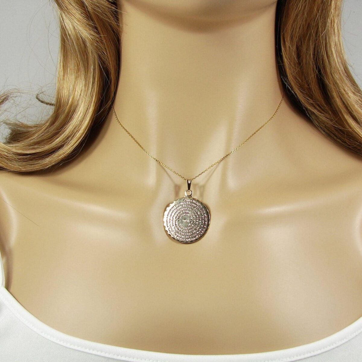 Our Father Prayer Necklace. Gold Plated Engraved Medallion 925 Sterling Silver Chain. Christian Jewelry, Mother's Day Gift