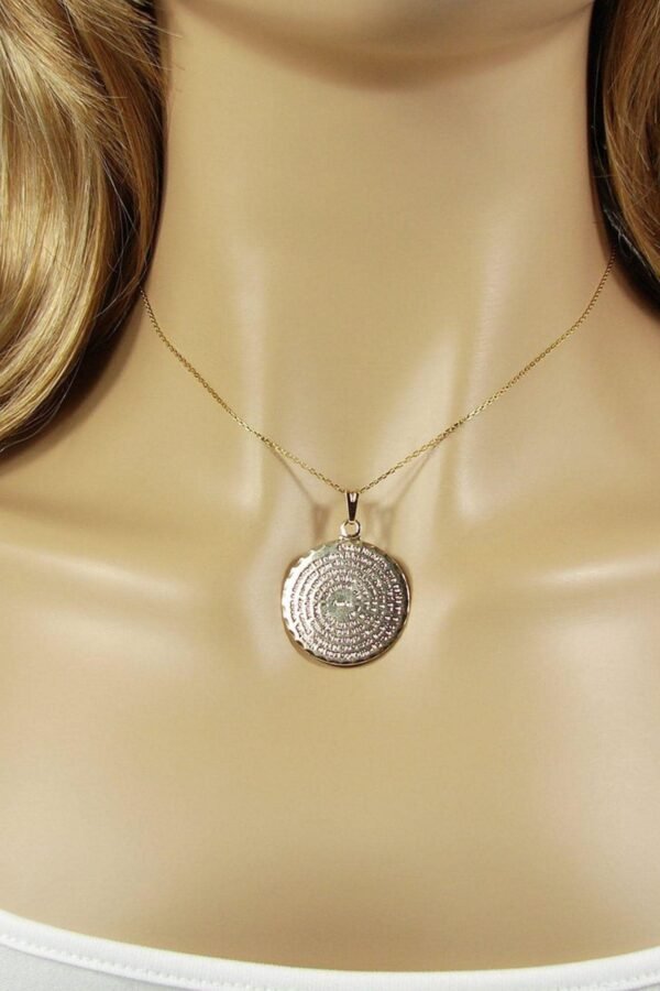 Our Father Prayer Necklace. Gold Plated Engraved Medallion 925 Sterling Silver Chain. Christian Jewelry, Mother's Day Gift