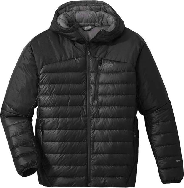 Outdoor Research Helium Down Hoodie - Men's, Black, Medium, 2775720001007