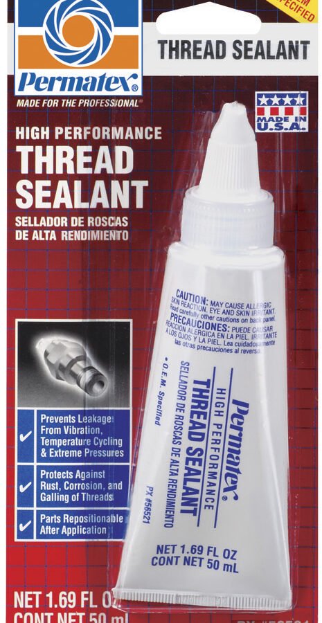 PERMATEX 56521 50 mL Tube Pipe Thread Sealant, White