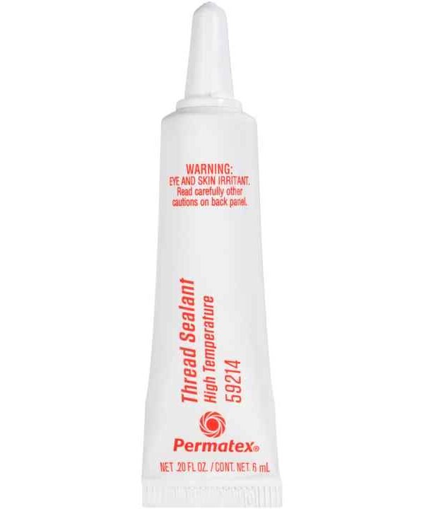 PERMATEX 59214 PST PIPE SEALANT, Use With Head Bolts Into Through Holes/ Oil PSI Sending Units/ Sensors/ Oil And Coolant Lines/ Fuel Fittings/ Rear Axle Fill Plug/ Brake And Power Steering Fittings; 6 Milliliter Tube
