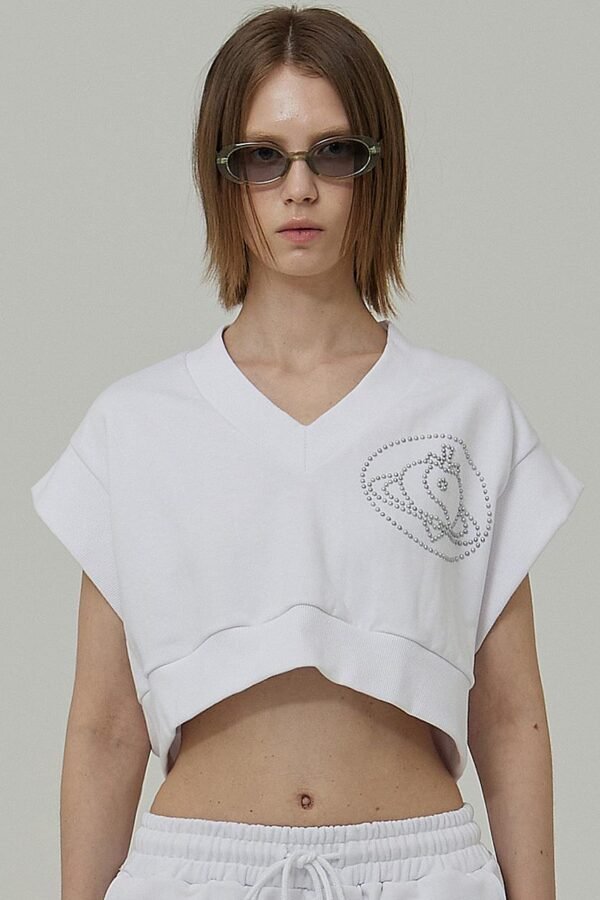 PIP TOP IN WHITE (Sleeveless Crop Top)