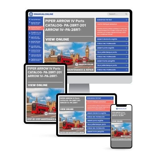 PIPER ARROW IV Parts CATALOG- PA-28RT-201 ARROW IV--PA-28RT- - Online Manuals by eManualOnline