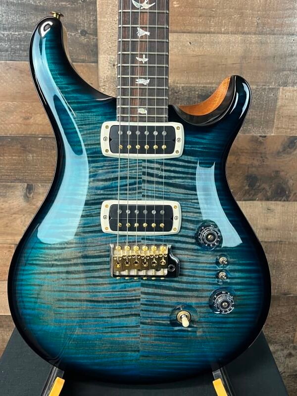 PRS Custom 24-08 10 Top Aquableux, Smoke Wrap Burst, Natural Back