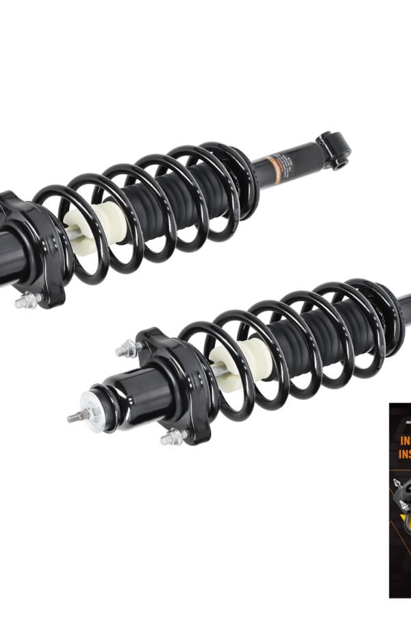 Pair Rear Shock Strut Compatible For Chrysler 200 11-14 Sebring 2007-10 Dodge Avenger 08-14