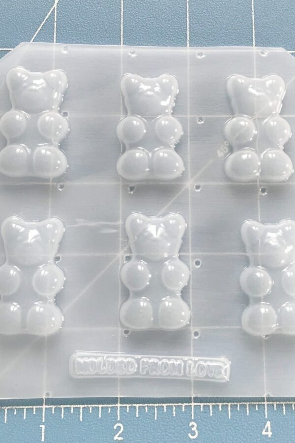 Pallet Of 6 Medium Size Gummy Bears Handmade Plastic Resin Mold