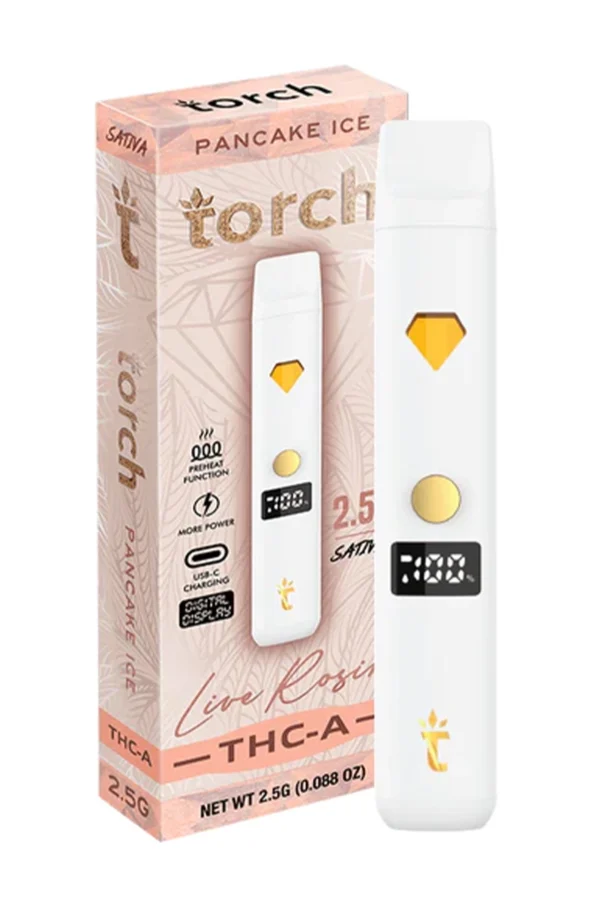 Pancake Ice Torch THC-A Live Rosin Disposable 2.5G