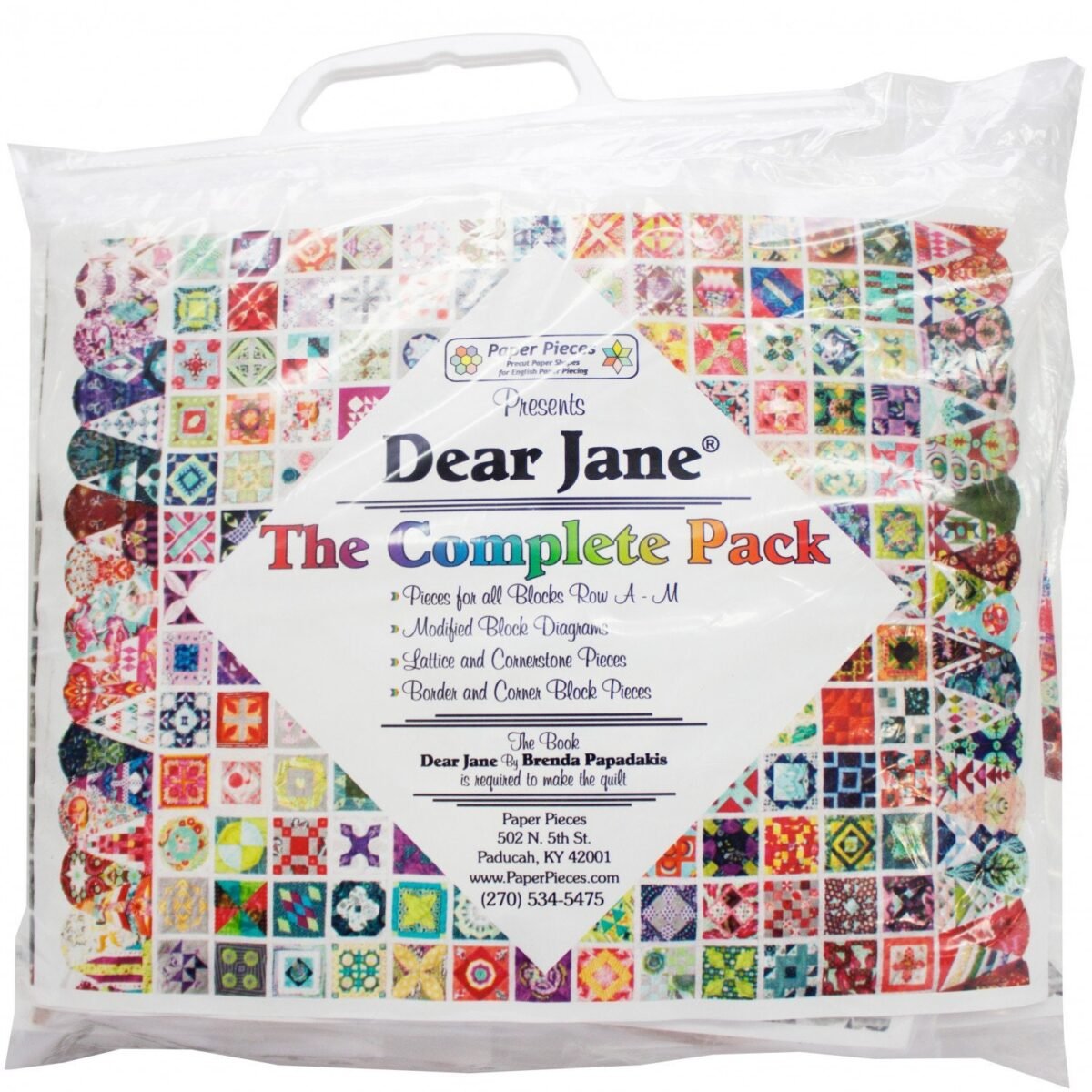 Paper Piece Pack Options - Papers Or Full For Dear Jane English Piecing