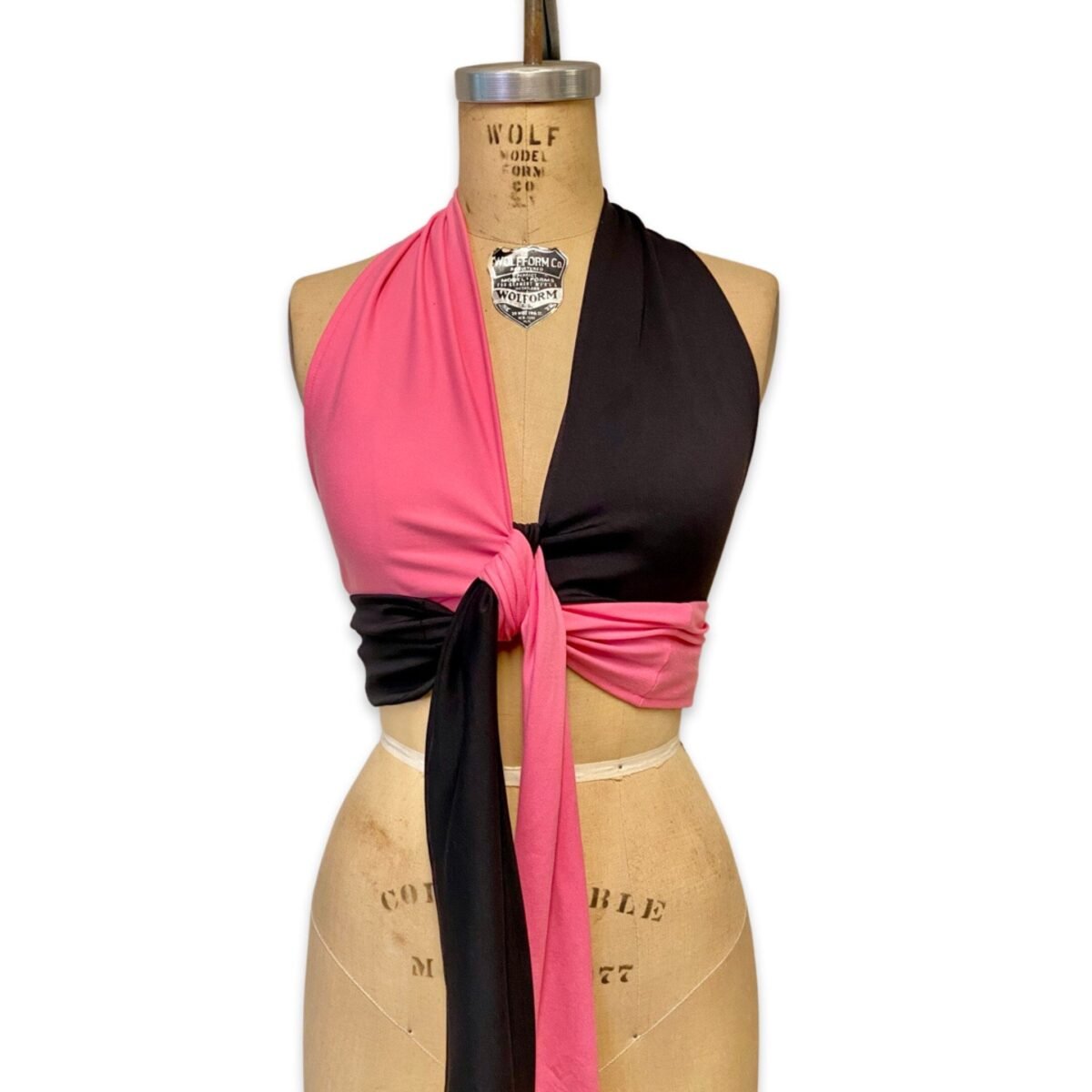 Patty Retro Vintage 70S Halter Wrap Tie Top - One Size Fits Most