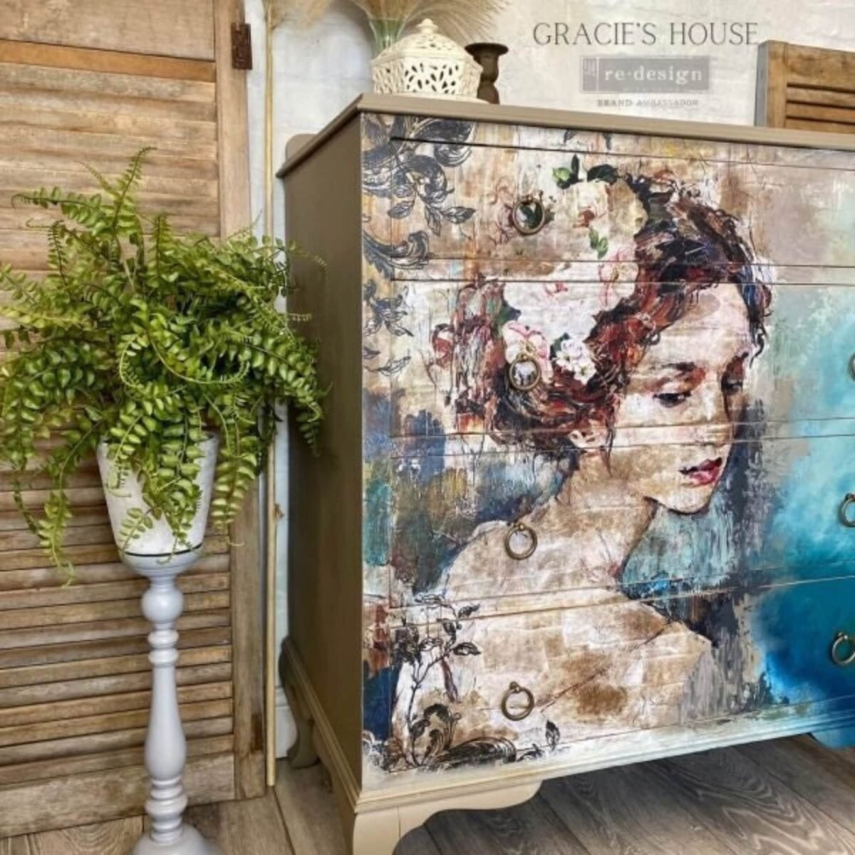Peaceful Ponder A1 Decoupage Paper Mulberry Tissue Paper By Redesign With Prima