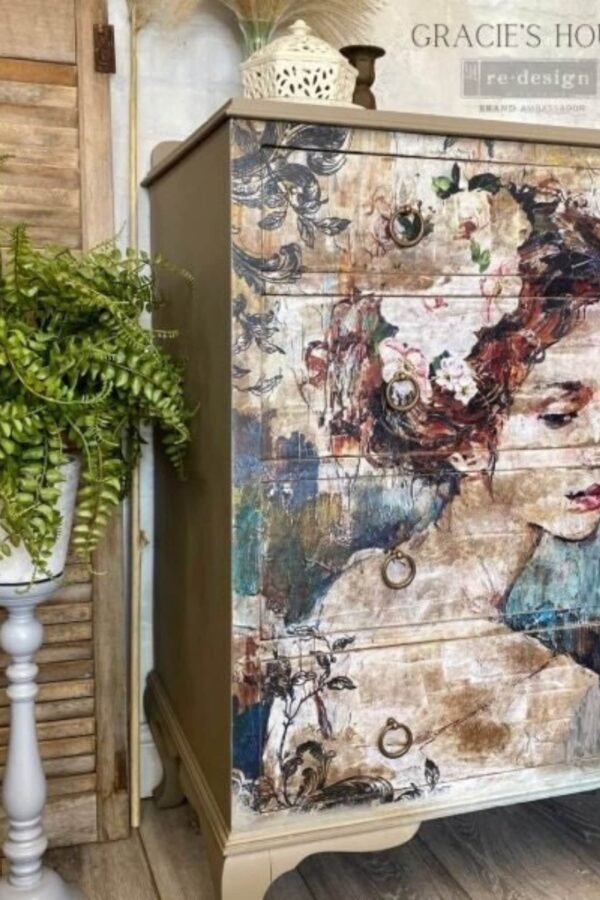 Peaceful Ponder A1 Decoupage Paper Mulberry Tissue Paper By Redesign With Prima