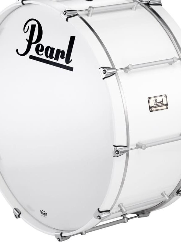 Pearl Pipe Band Bass Drum with Tube Lugs #109 28x12 Arctic White