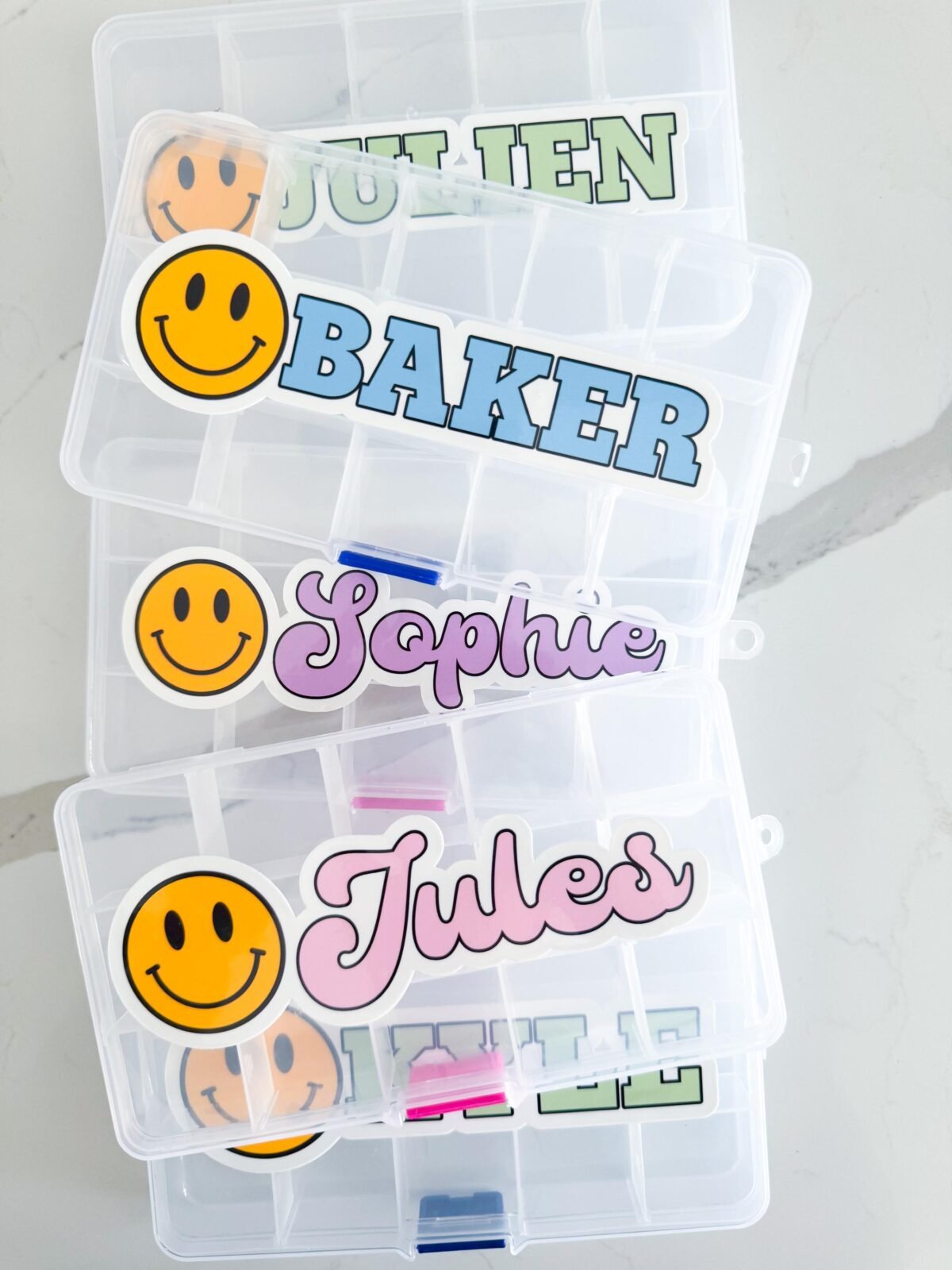 Personalized Smiley Face Candy Box Birthday Party Favor