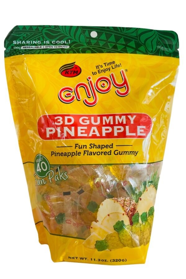 Pick Up Some Sweet 3D Gummy Pineapple Candy - Enjoy Hawaii