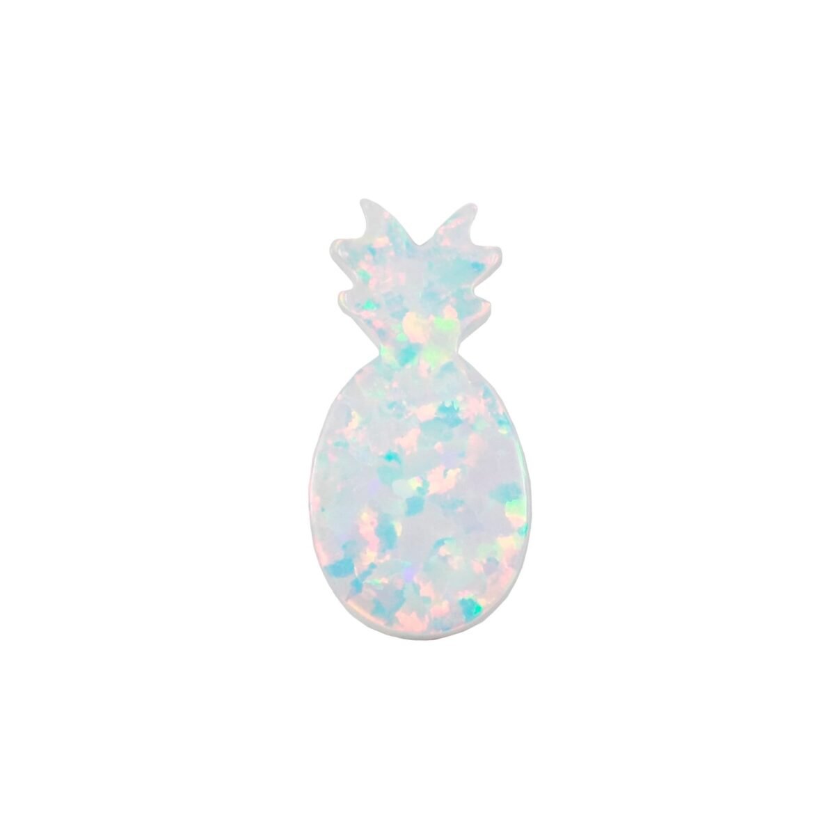 Pineapple Lab Created Opal Pendant Charm, Hawaiian Jewelry. Shape Gia Certified, USA Seller