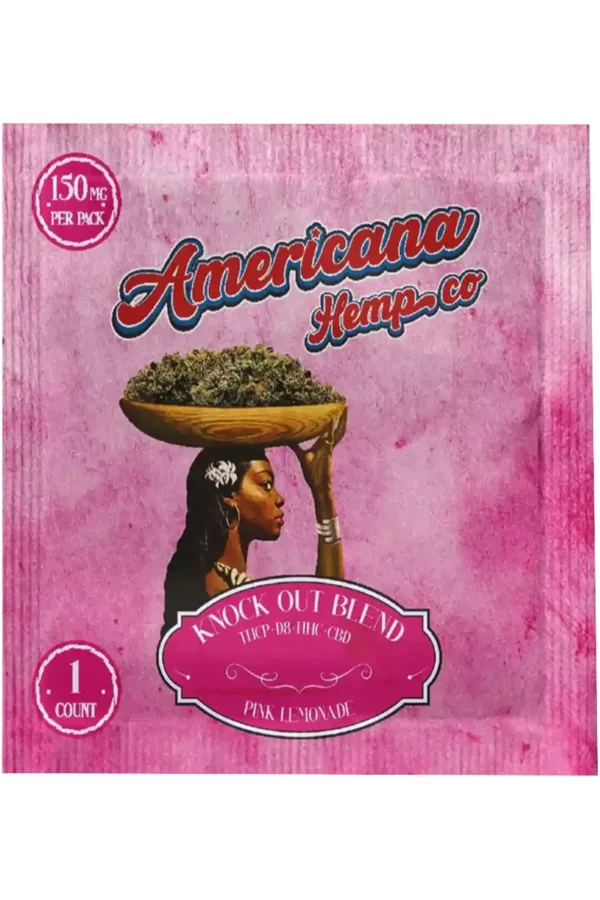 Pink Lemonade Americana Hemp Co Take Off Blend Gummies 150mg