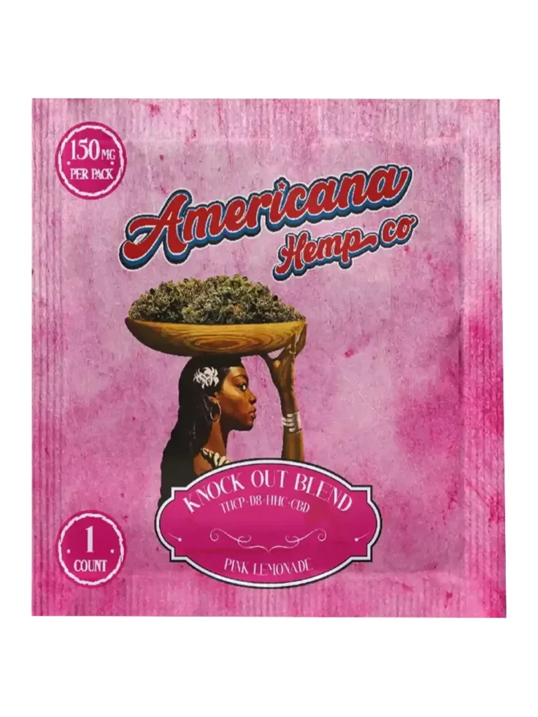 Pink Lemonade Americana Hemp Co Take Off Blend Gummies 150mg