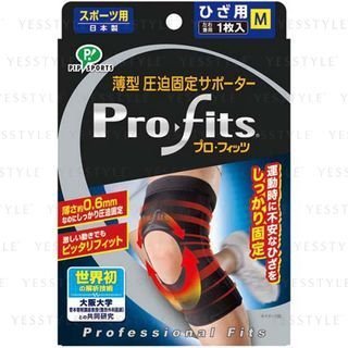Pip - Pro-Fits Ultra Slim Compressino Athletic Support For Knee 1 pc - Black - M