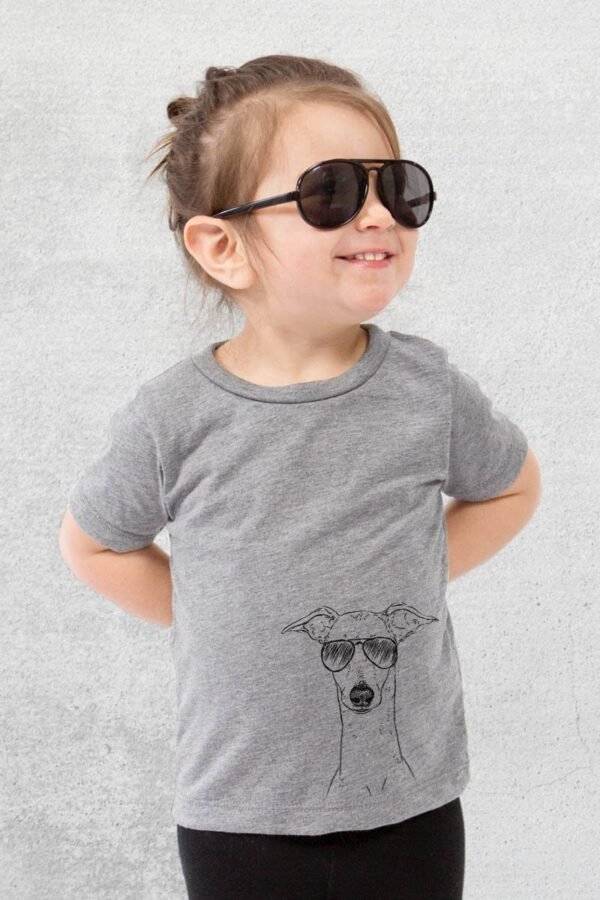 Pip The Italian Greyhound - Shirt Kids Dog Tshirt Animal Glasses T
