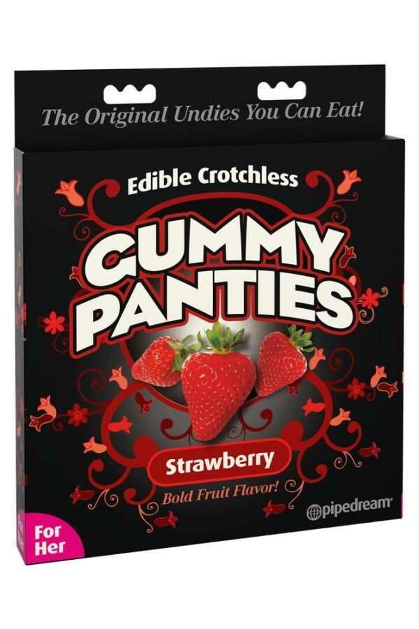 Pipedream Edible Crotchless Gummy Panties Strawberry Flavor