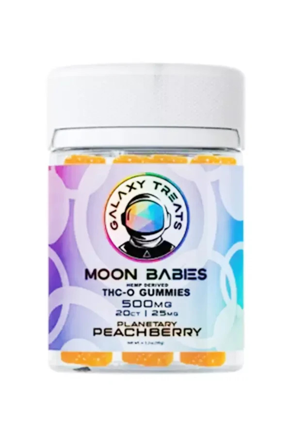 Planetary Peachberry Galaxy Treats Moon Babies THC-O Gummies 500mg
