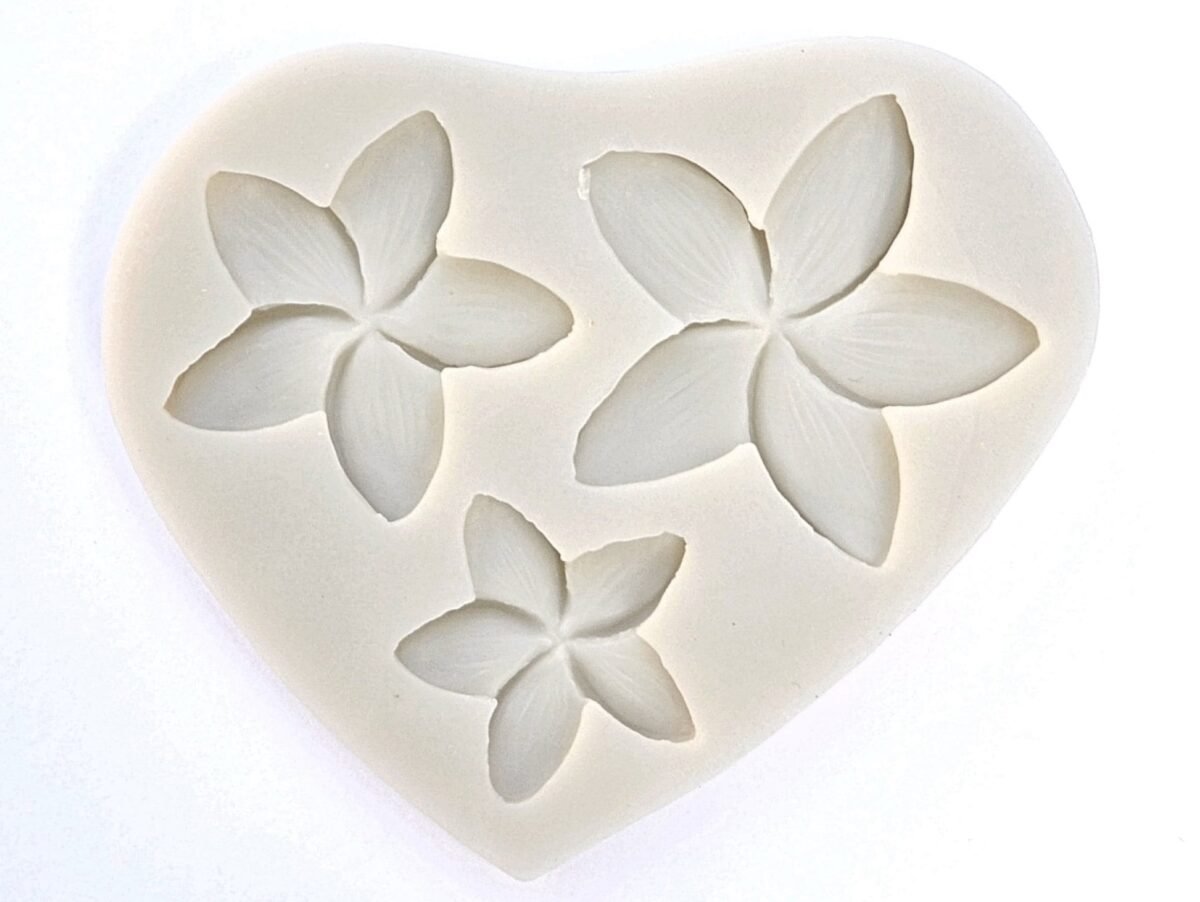 Plumeria Mold, Plumeria Flower Mold, Fondant Silicone Chocolate Cupcake Decorating, Clay, Resin Tropical Princess Theme