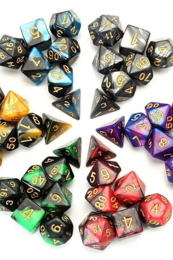 Polyhedral Dice Set 42Pcs Dnd Rpg Table Game