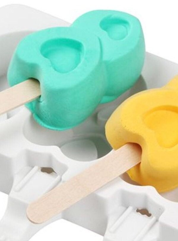 Popsicle Mold | 4 Cavity, Cakesicle Mold, Baking Dessert High Quality Silicone Candy Supplies, Gummy Mold