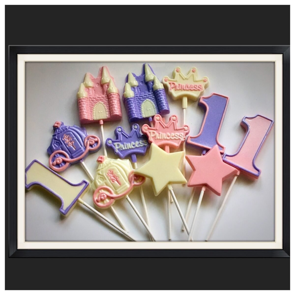 Princess Party Chocolate Lollipop Favors Girls Princess Birthday Set Of 15