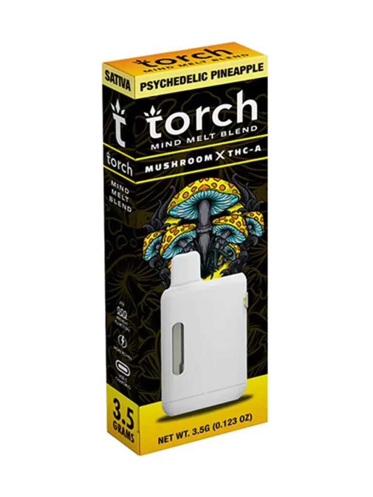 Psychedelic Pineapple Torch Mind Melt Mushroom x THC-A Blend Vape 3.5G