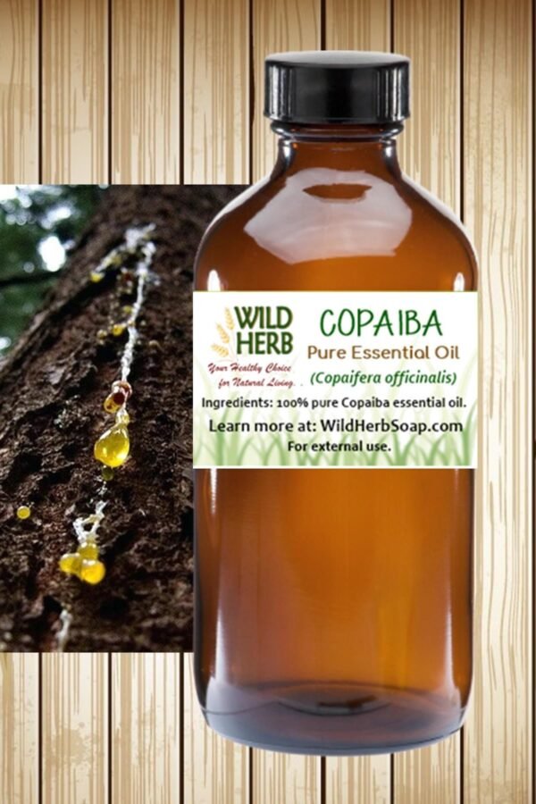 Pure Copaiba | Balsam Essential Oil | Certified Organic Distiller 100% Use in Bath Body Products, Diffuser & More
