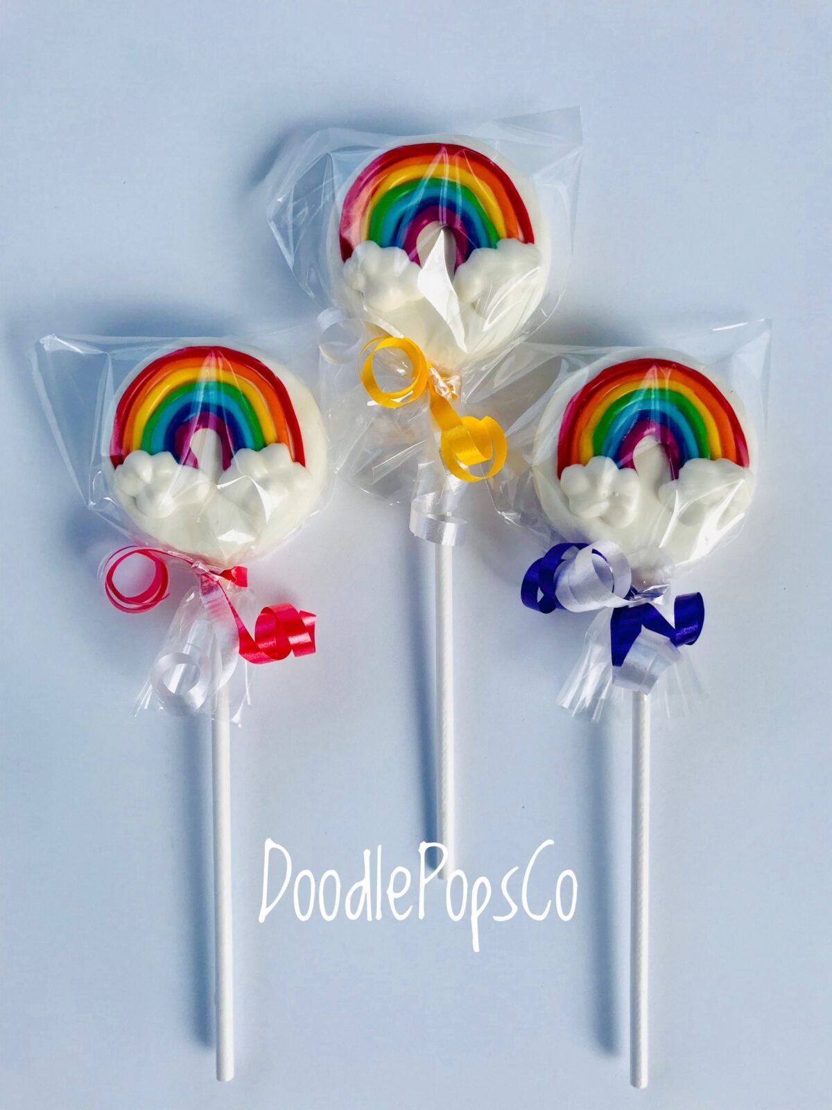 Rainbow Oreo Cookie Pops/Birthday Party Favor Chocolate Covered One Dozen | 12