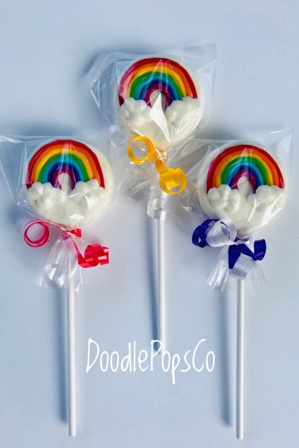 Rainbow Oreo Cookie Pops/Birthday Party Favor Chocolate Covered One Dozen | 12