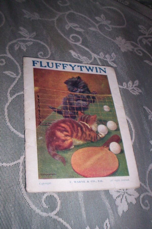 Reduced Free Shipping Rare 1920-30 "Fluffytwin" Kitty Cat & Friends Ovaltine Chocolate Drink Advertising Booklet