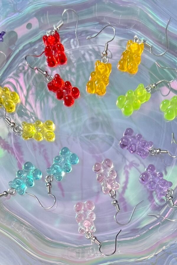 Resin Gummy Bear Earring | 15 Colors