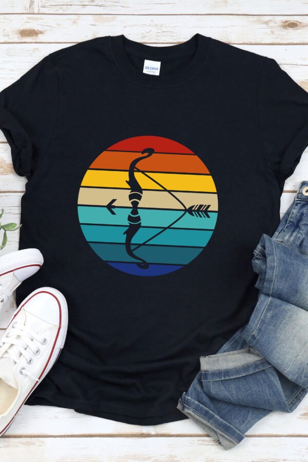 Retro Zodiac Shirt, Vintage Sagittarius, Shirt Bow & Arrow Sagittarius Symbol, Constellation