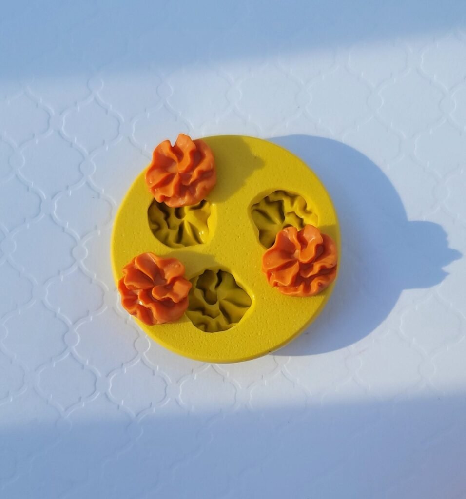 Ruffled Flower Silicone Mold Fondant, Chocolate, Clay | 1/2" Or 12mm