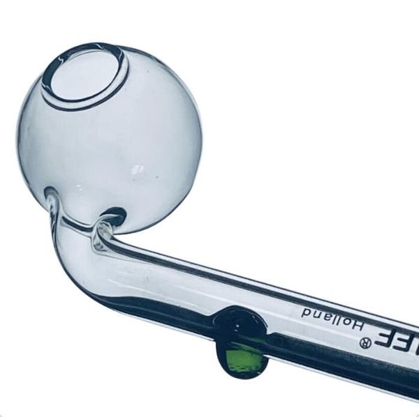 S-P LOGO Glass Oil Burner Pipe 5.5 inch Thick Pyrex Smoking Dry Herb Tobacco Burning Tube Handle Nail Hand Pipes