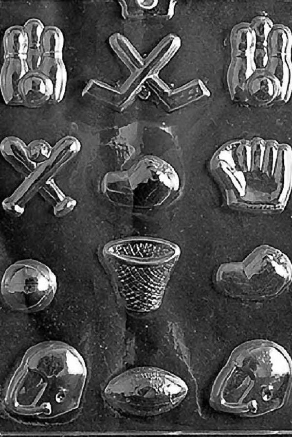 S003 Assorted Sport Theme Chocolate Candy Soap Mold