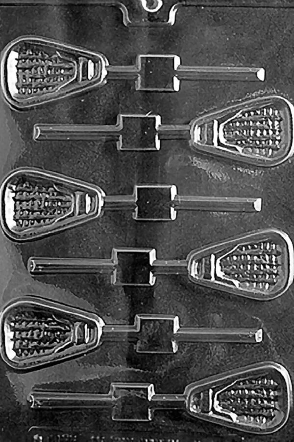S099 Lacrosse Lollipop Sucker Chocolate Candy Soap Mold