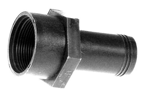 SIERRA 18-801-1120 1 1/2H X 1 1/2FP STRAIGHT SANI FI, Adapter; 1-1/2 Inch Pipe Female Thread; Straight; Black; Nylon; Single