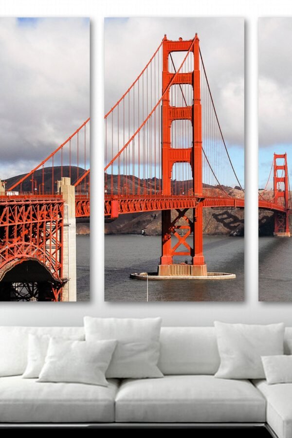 San Francisco Golden Gate Bridge Wall Art Canvas Print. Art, Sf Print - Giclee Home Decor, Interior Design