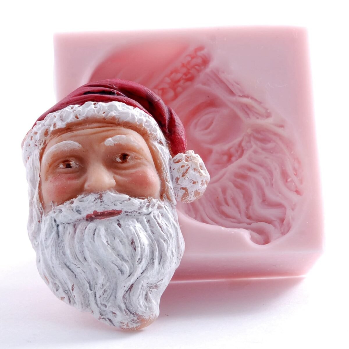 Santa Silicone Mold Food Safe Chocolate, Candy, Craft Polymer Clay, Resin, Wax, Epoxy Cute Christmas Claus | 520