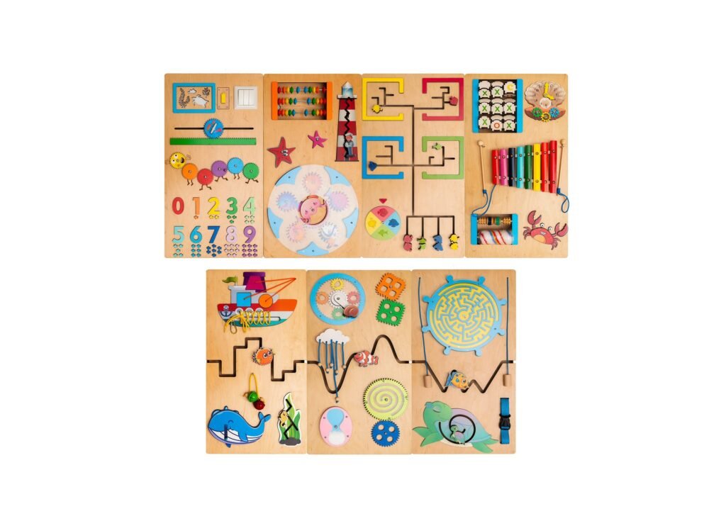 Sea Theme Busy Board Wall Mounted Sensory Activity Panel