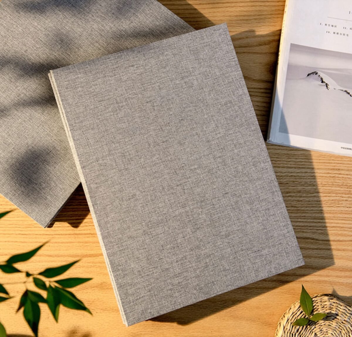 Self-Adhesive Laminated A4 Photo Album, Custom Engraving Cover Photo Album, Scrapbook Album, Vintage Collection Album, Instax Memory Album
