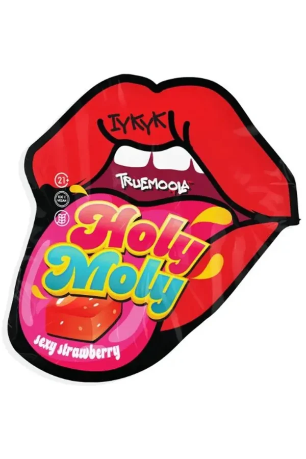 Sexy Strawberry Truemoola Holy Moly Mushroom Gummies 10ct