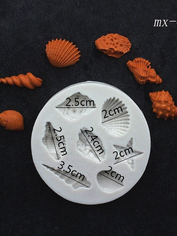 Shell Conch Fondant Cake Silicone Mold Diy Chocolate Candy Baking Tools Craft